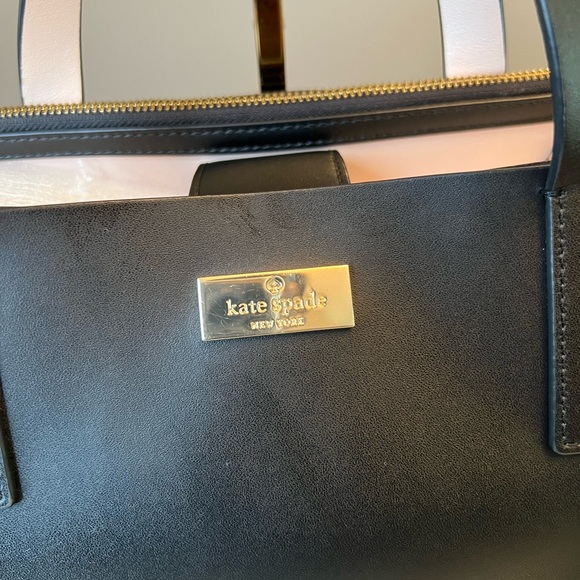 Large Kate Spade New York Leather Tote 2-way Bag - Picture 14 of 15